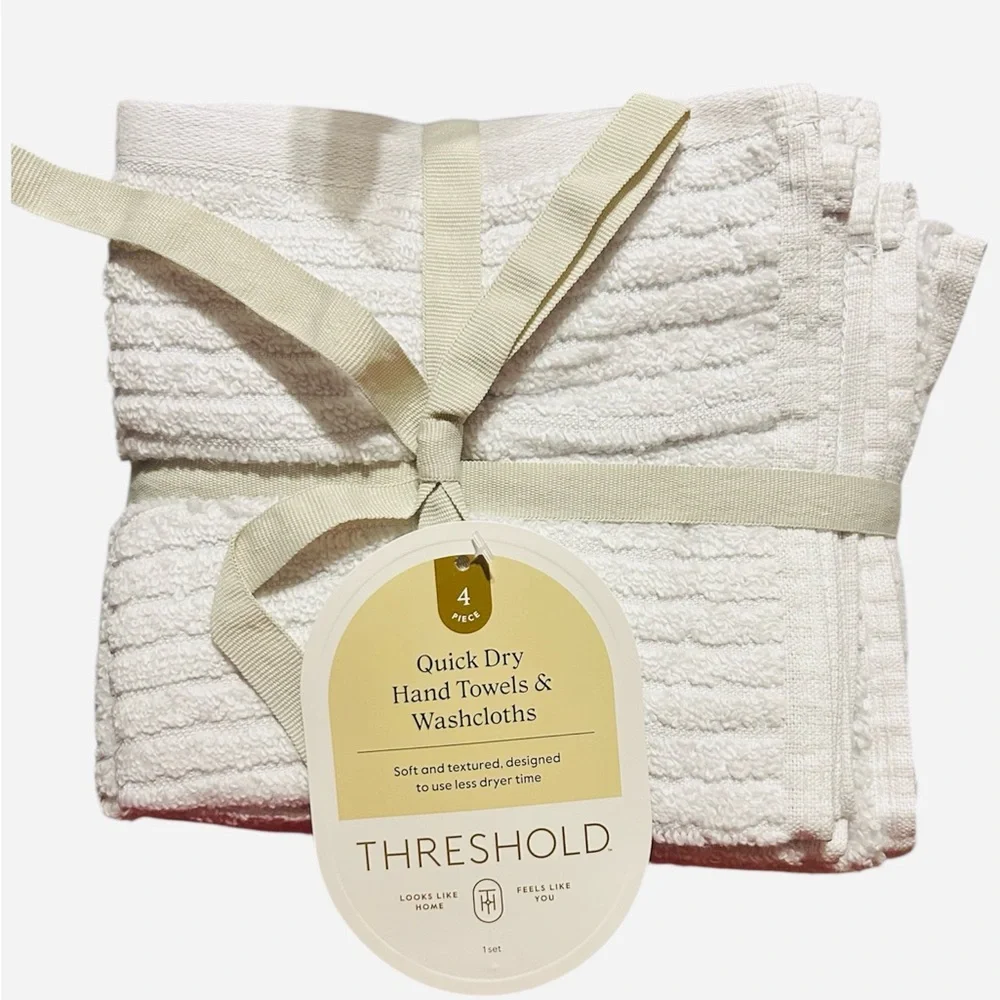 Threshold White Hand Towels Luxurious Cotton Collection